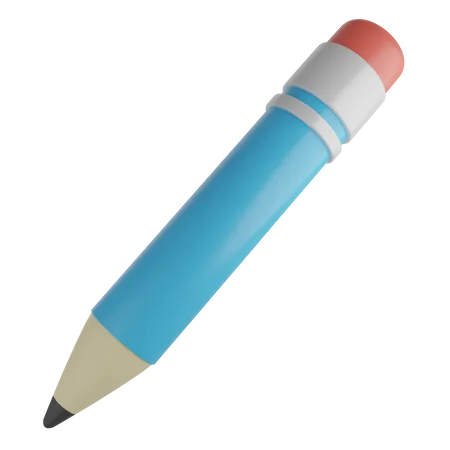 Illustration Of Blue Pencil Can Be Used For Web Or Applications And Other 3D Illustration