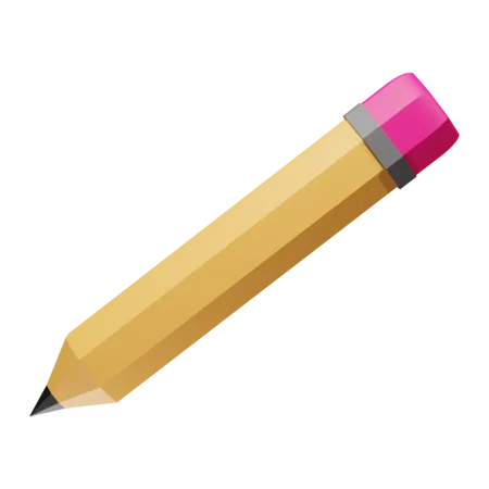 3 D Icon Pencil For School Theme 3D Icon