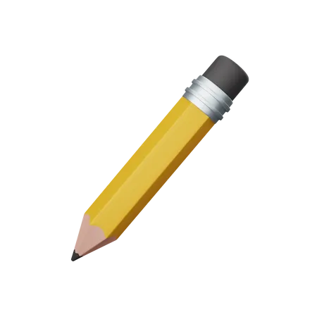 3 D Rendering Pencil Isolated Useful For Education Learning Knowledge School And Class Design 3D Icon