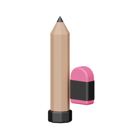 Pencil And Erase  3D Icon