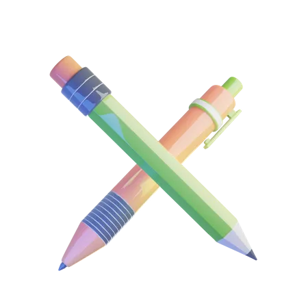 Pencil and pen  3D Icon