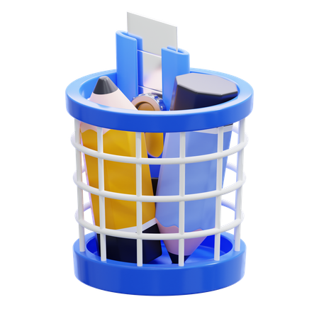 Pencil Basket  3D Icon