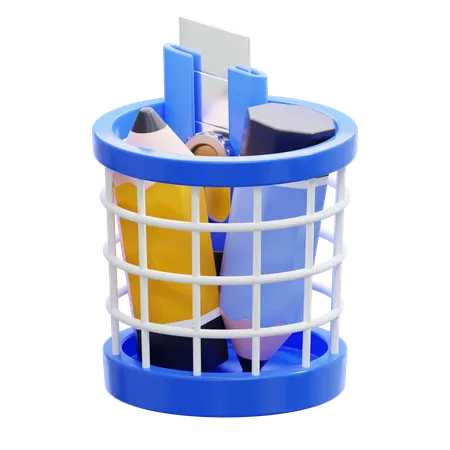 Pencil Basket  3D Icon