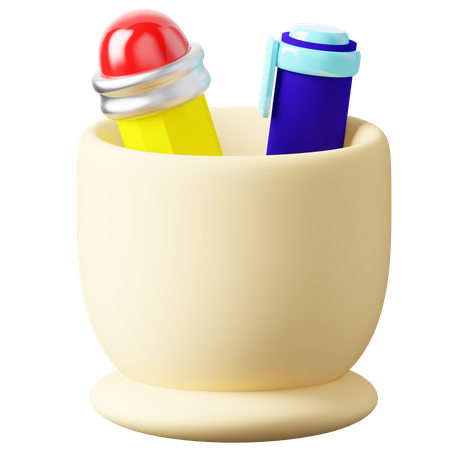 Pencil bowl  3D Icon