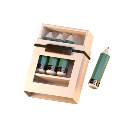 Pencil Box  3D Icon