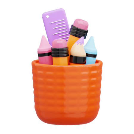 Pencil Box  3D Icon