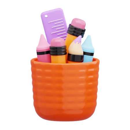 Pencil Box  3D Icon