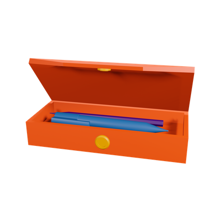 Pencil Box  3D Illustration