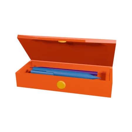 Pencil Box  3D Illustration