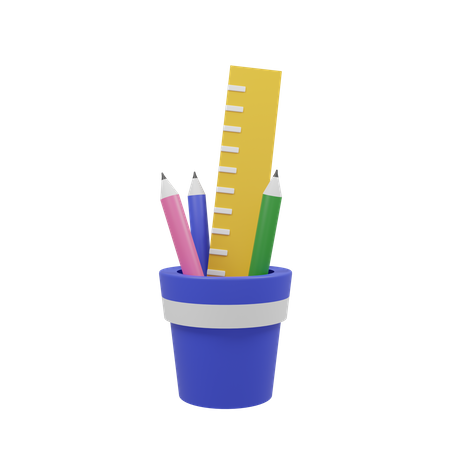 Pencil Box  3D Icon