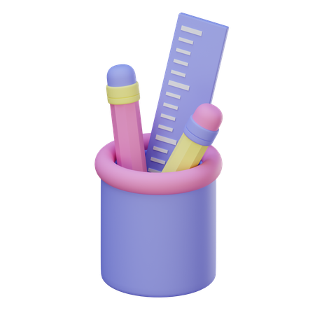 Pencil Case  3D Icon
