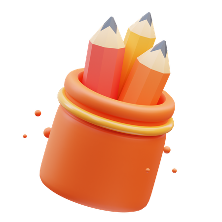 Pencil Case  3D Icon