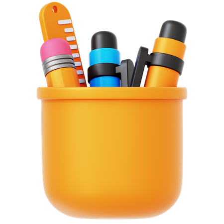 Pencil Case  3D Icon