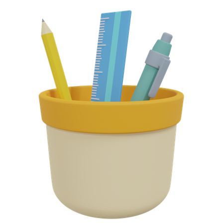 Pencil Case  3D Icon