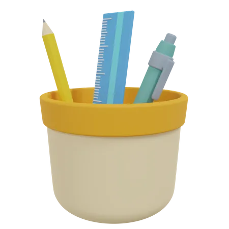 Pencil Case  3D Icon