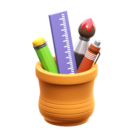 Pencil Case  3D Icon