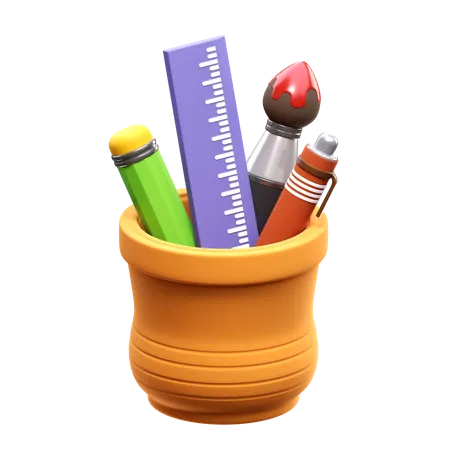 Pencil Case  3D Icon