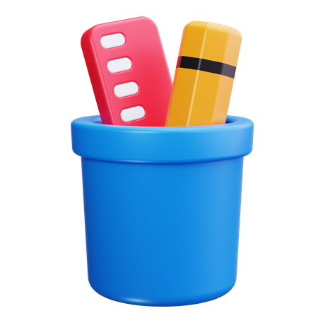 Pencil Case  3D Icon