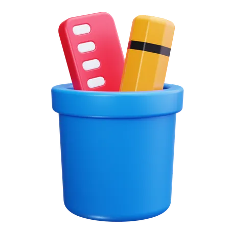 Pencil Case  3D Icon