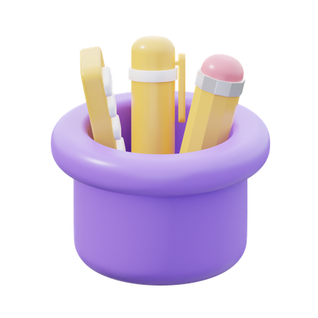 Pencil Case  3D Icon