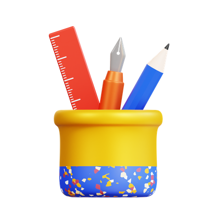 Pencil Case  3D Icon