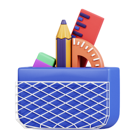 Pencil Case  3D Icon