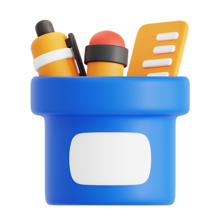 Pencil Case  3D Icon