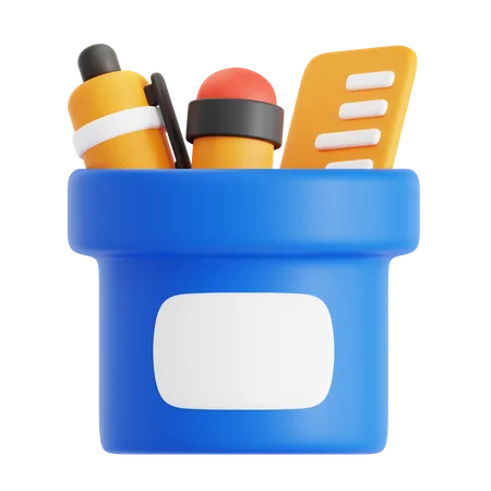 Pencil Case  3D Icon