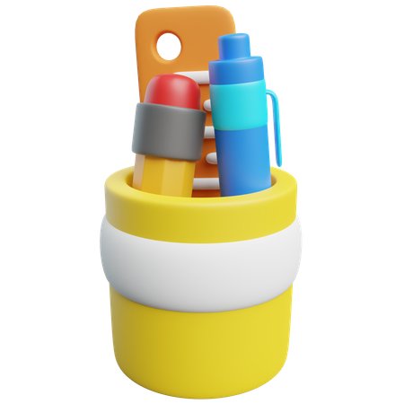 Pencil Case  3D Icon