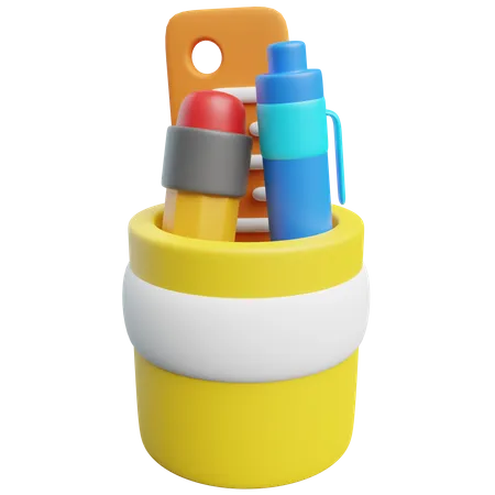 Pencil Case  3D Icon