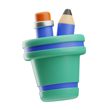 Pencil Case  3D Icon