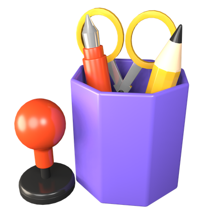 Pencil Case  3D Icon