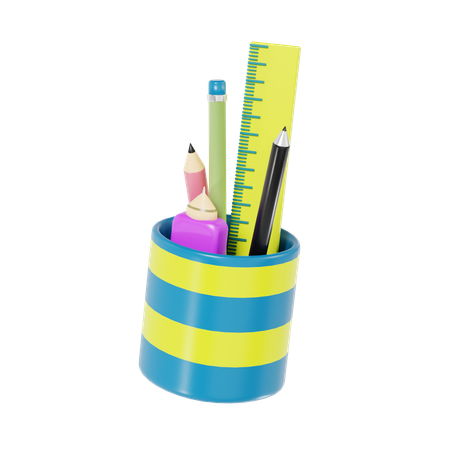 Pencil Case  3D Icon