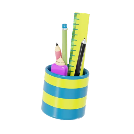 Pencil Case  3D Icon