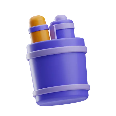 Pencil Case  3D Icon