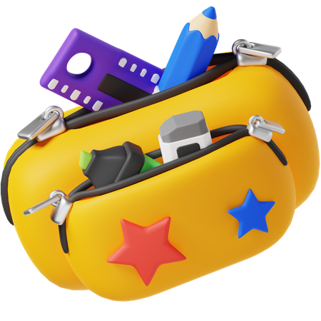 Pencil Case  3D Icon