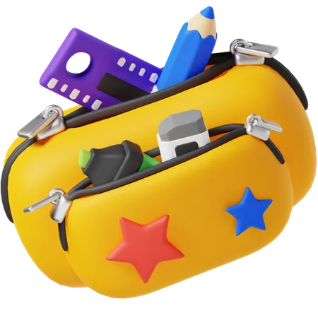 Pencil Case  3D Icon