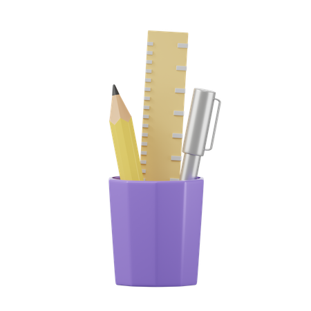 Pencil Case  3D Icon