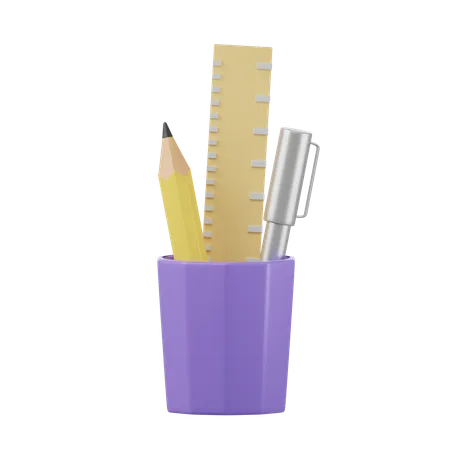 Pencil Case  3D Icon