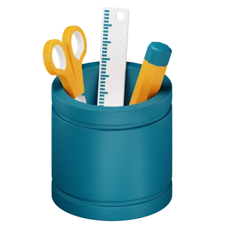 Pencil Case  3D Icon