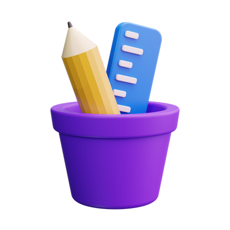 Pencil Case  3D Icon