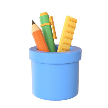 Pencil Case  3D Icon