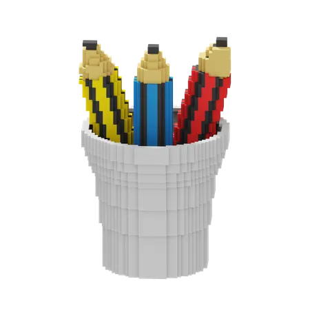 Pencil Case  3D Icon