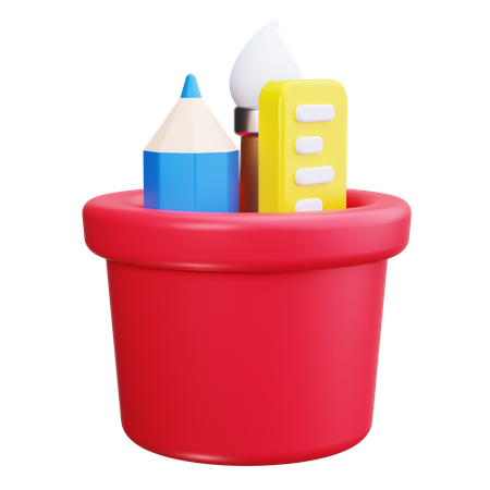 Pencil Case  3D Icon