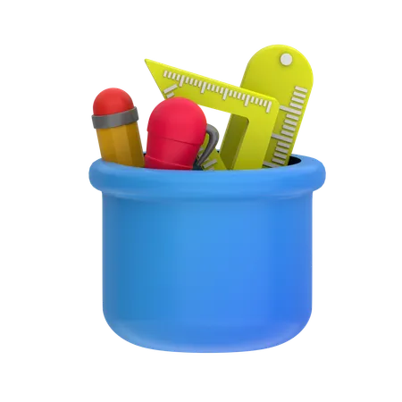 Pencil Case  3D Icon