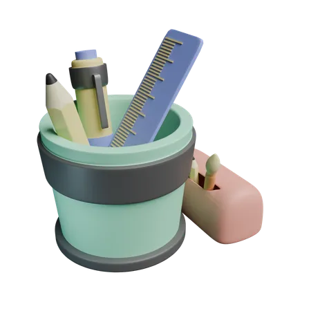 Pencil Case  3D Icon