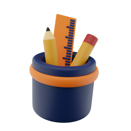 Pencil Case  3D Icon