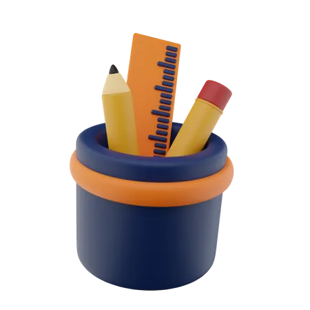 Pencil Case  3D Icon