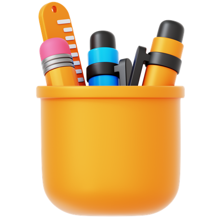 Pencil Case  3D Icon
