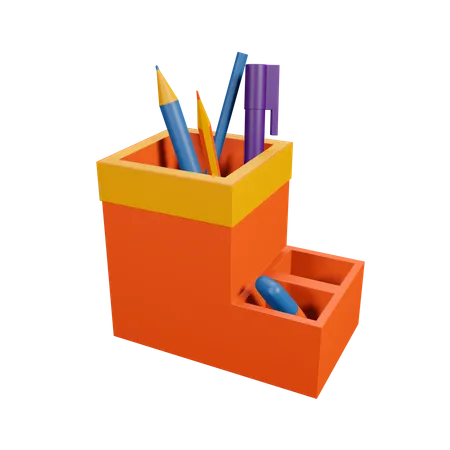 Pencil Case  3D Illustration